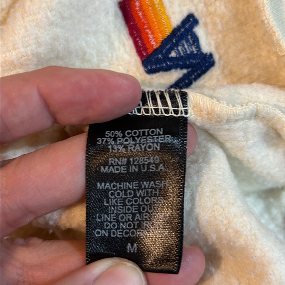 Aviator Nation Crewneck 6 Rainbow Stripe Sweatshirt - Picture 8 of 9